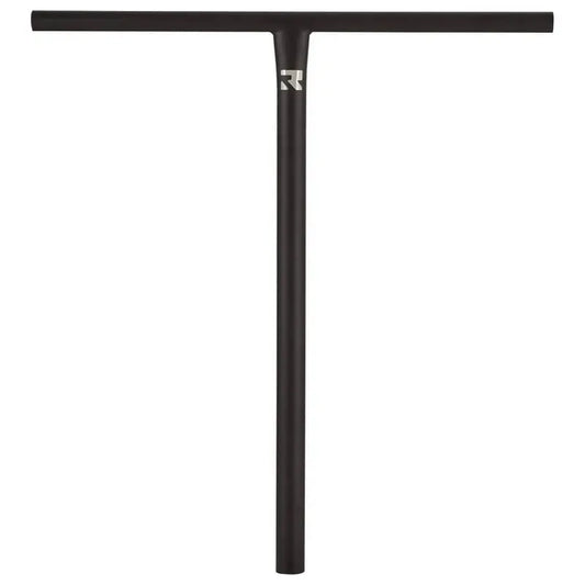 Guidon de trottinette freestyle root industries standard noir vue de face logo root blanc