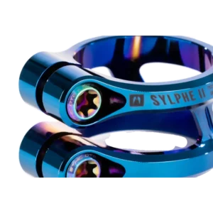 Collier de serrage Ethic Sylphe V2 bleu chrome vis