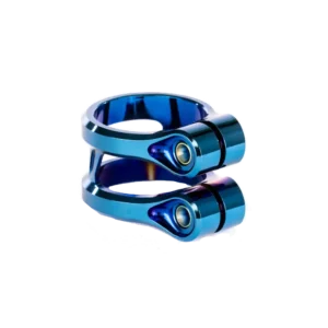 Collier de serrage Ethic Sylphe V2 bleu chrome arrière gauche