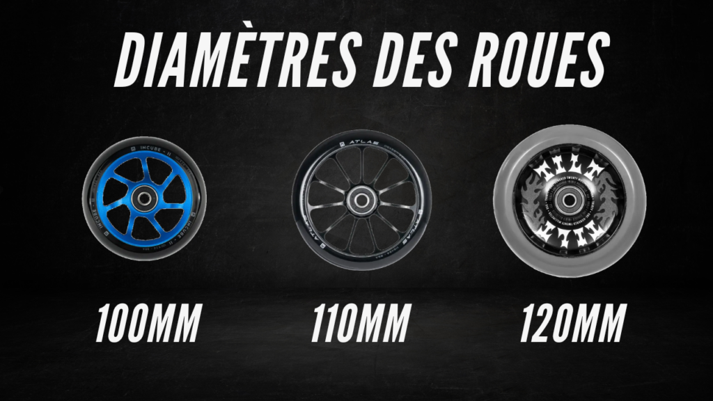 trois roues de trottinettes freestyle