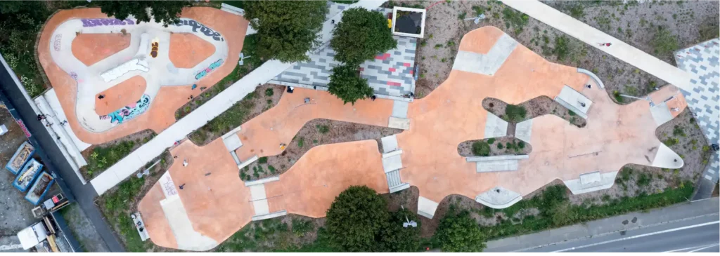 Skatepark trottinette freestyle Saint Malo street et park