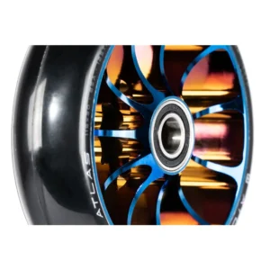 Roue Ethic DTC 115mm 12STD Bleu Chrome Proche